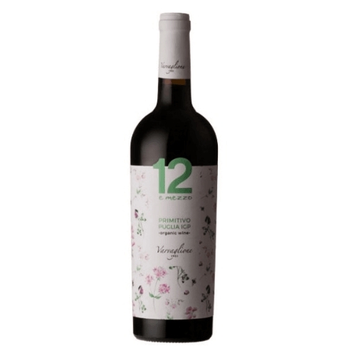 Rượu vang 12 E Mezzo Primitivo Organic - Vang Ý